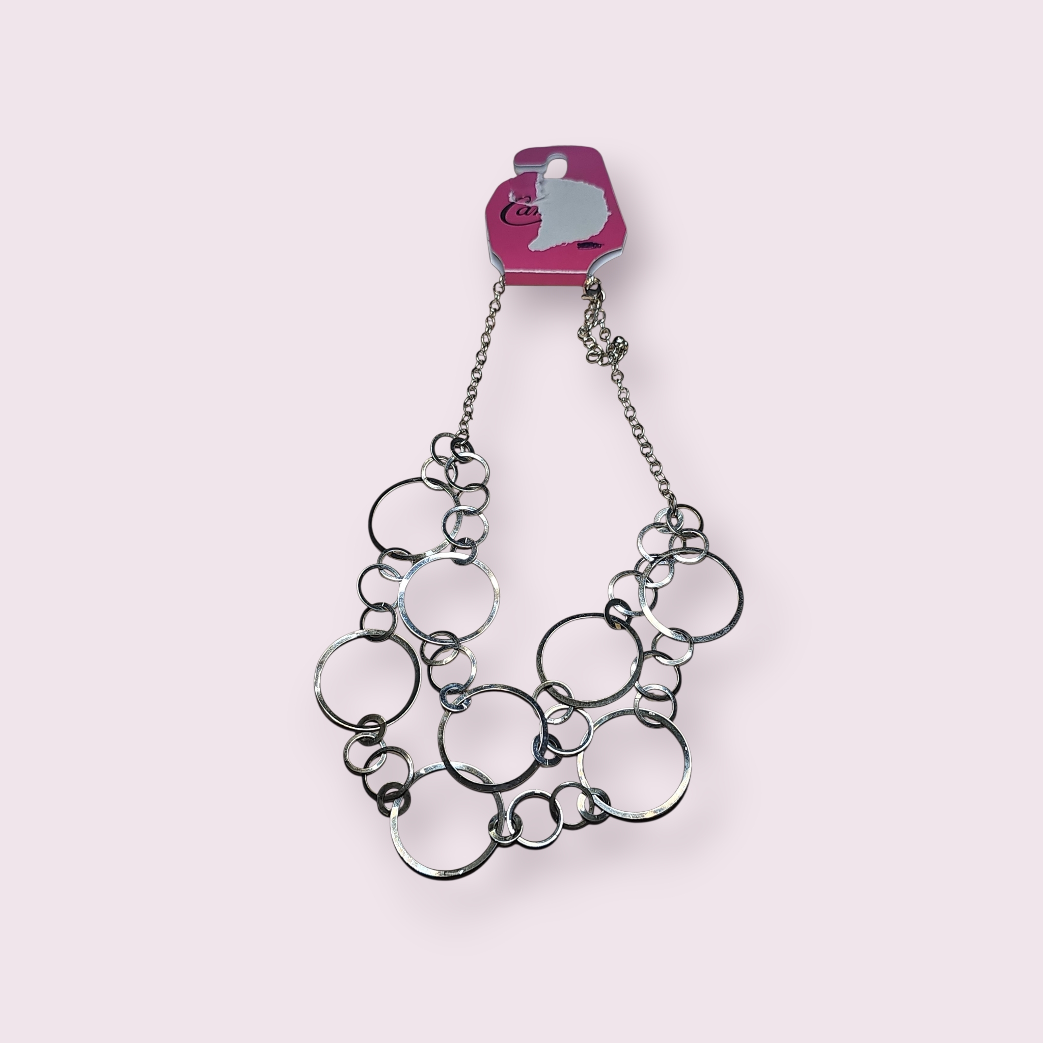Candie's Silver Circle Necklace